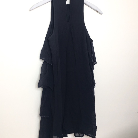Zara Basic XS Bejeweled ruffle dress XS w/TAGS - Picture 5 of 7